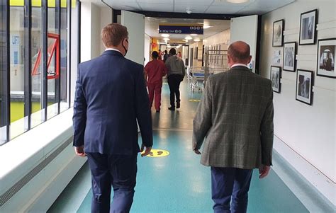 Visit To Colchester Hospital And Catching Up With Chief Executive Nick Hulme Will Quince