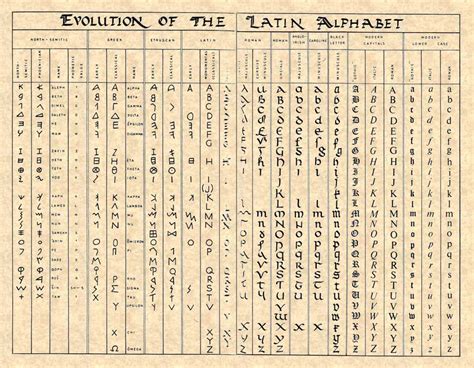 Evolution Alphabet History Terraria Symbols Alchemy Waldorf