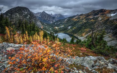 Autumn Mountain Landscape Hd Wallpaper Background Image