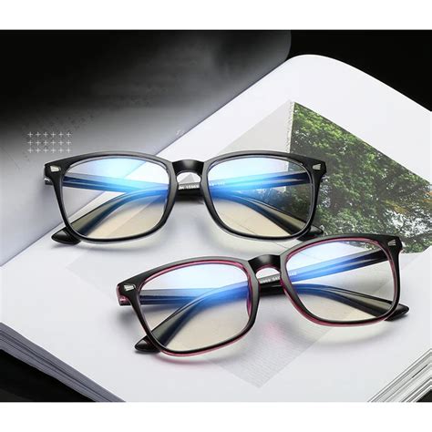 blue light blocking glasses computer screen eye protection photochromic lens eyewear frames anti