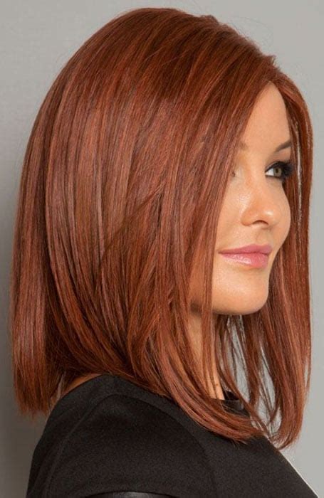 Cherry Red Highlights In Brown Hair