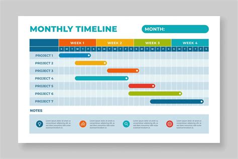 Monthly Timeline Template 16476148 Vector Art At Vecteezy