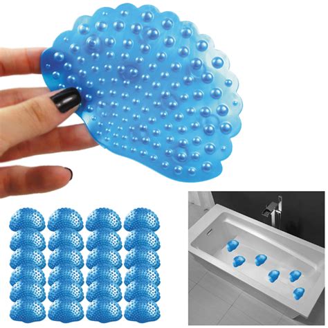 24 Set Compact Non Slip Safe Shower Treads Bathtub Stickers Decals