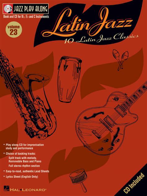 Hal Leonard Latin Jazz Jazz Play Along Volume Book Cd Long