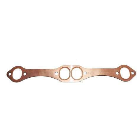 Sbc Oval Port Copper Header Exhaust Gaskets Reusable Sb Chevy 305 327