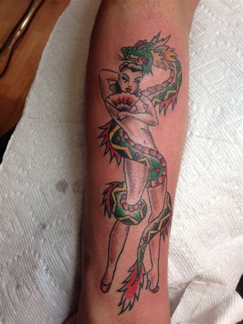 Sailor Jerry Dragon Lady By Momma Tomma Female Dragon Tattoos