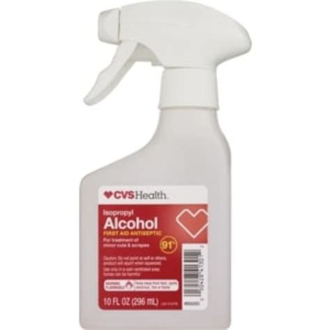Cvs Isopropyl 91 Alcohol First Aid Antiseptic Spray 10 Fl Oz Instacart