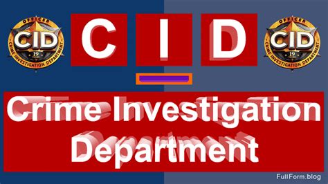 Cid Full Form And Eligibility Criteria To Become A Cid Officer