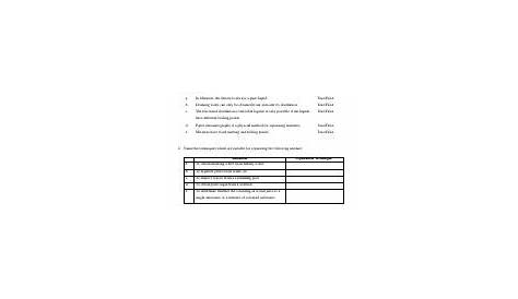 separation techniques worksheets answers