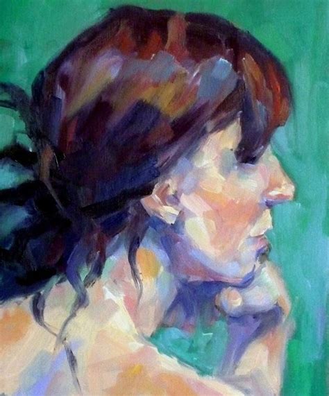 Woman Looking Over Her Shoulder Oilpainting Portrait Art Painting