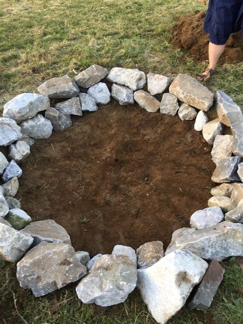 In Only Two Hours Time Digging And Placing We Now Have A Fire Pit