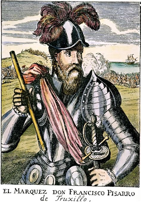Francisco Pizarro Nc1475 1541 Spanish Conqueror Of Peru Line