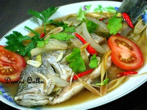 Resipi dan cara masak siakap stim limau seperti menu absolute thai. Resepi Ikan Jelawat Masak Stim