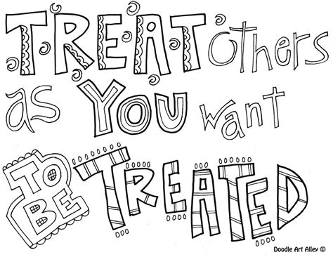 Download Kindness Quote Coloring Pages - Doodle Art Alley