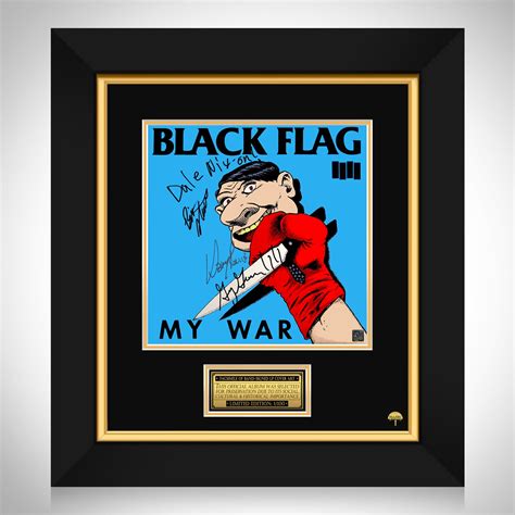 Black Flag My War Lp Cover Limited Signature Edition Studio Licensed
