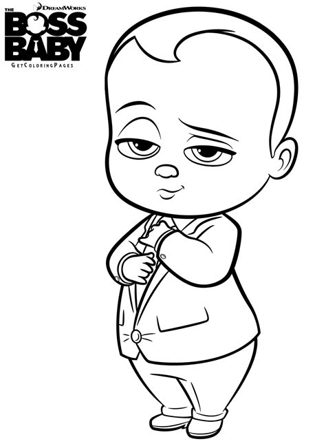 Discover these coloring pages for kids inspired by the baby boss. Baby boss free to color for children - Baby Boss Kids ...