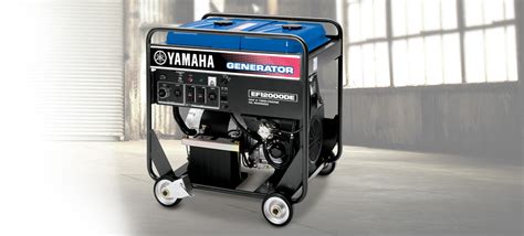 These portable 12000 watt generator incorporate the most recent technologies that solve your lighting and power needs efficiently. Yamaha EF12000DE 12,000 Watt Portable Industrial Series ...