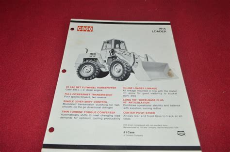 Case Tractor W14 Wheel Loader Dealers Brochure Gdsd7 Ver2 Ebay