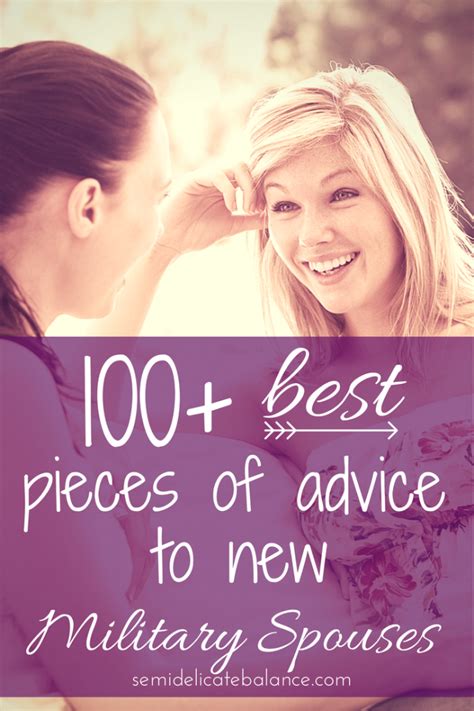 100 Best Pieces Of Advice To New Military Spouses