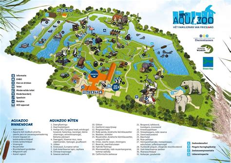 Informatie over de dieren en het park van dierentuin amersfoort. Plattegrond - AquaZoo, jouw ontdekkingstocht start hier