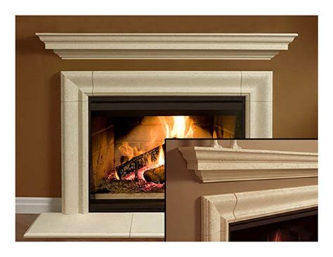 Wellington Thin Cast Stone Adustable Fireplace Mantel Kit Complete
