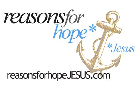 About Us Reasons For Hope Jesus