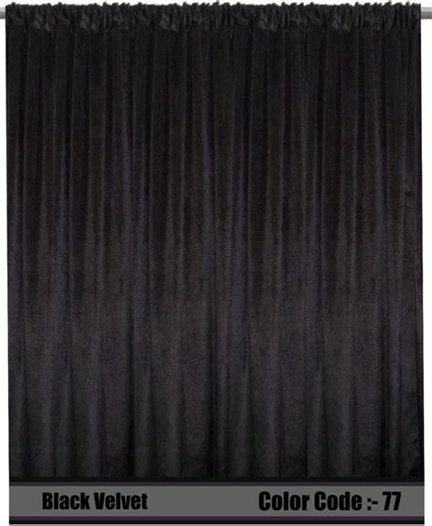 Saaria Backdrop Velvet Curtain Panel Home Theater Drape 20 W X 10 H