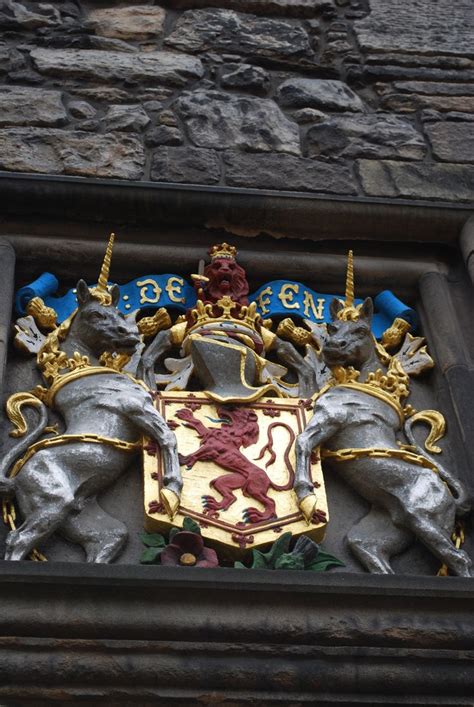 The duke even coordinated with his wife, sporting a blue tie and navy suit. Coat of arms at Edinburgh Castle, Scotland | Coat of arms, Edinburgh castle, Arms