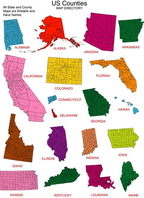 Maps For Design • Editable Clip Art Powerpoint Maps Us State And