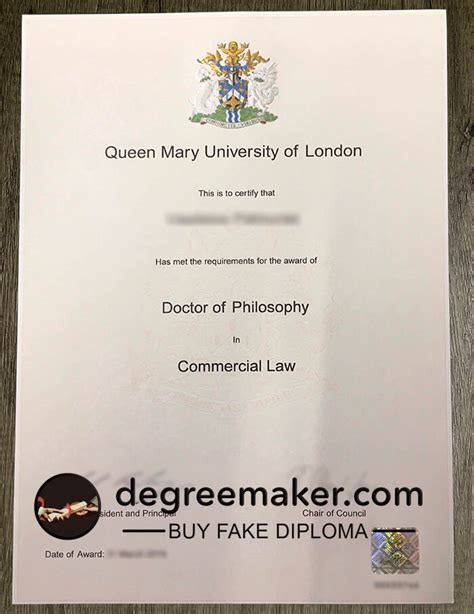 Buy Queen Mary University Of London Diploma Qmul Degree