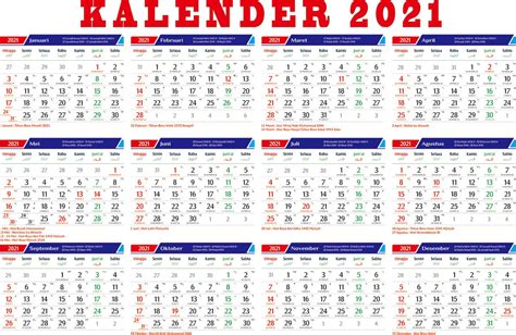 44 Desain Kalender 2021 Lengkap Background