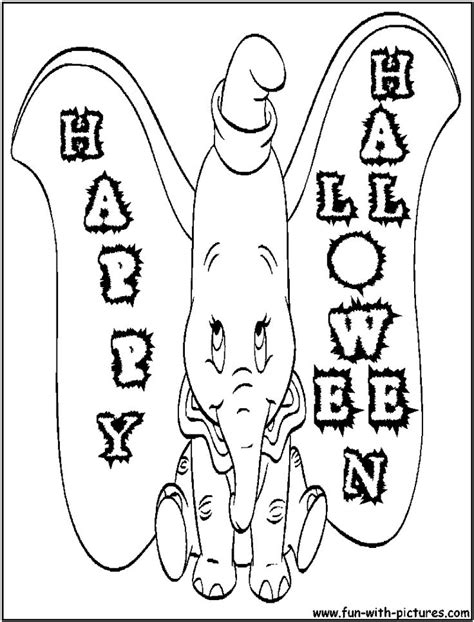 Scare up some creativity online or print it out. Dumbo Quotes Disney | Halloween coloring pages, Disney ...