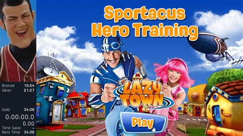 Lazy Town Sportacus Hero Training All Medals Speedrun In 3203 Youtube