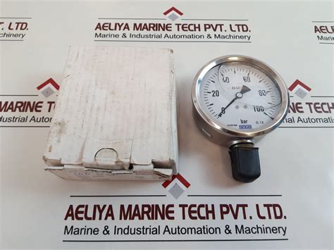 Wika En837 1 Pressure Gauge 0 100 Bar Aeliya Marine