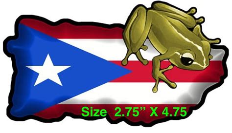 Puerto Rico Flag Sticker Decal Bandera Car Boricua Puerto Etsy