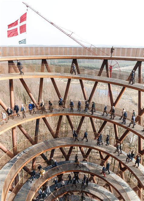 In Pictures Denmark Opens Amazing 148ft High Spiral Observation Top