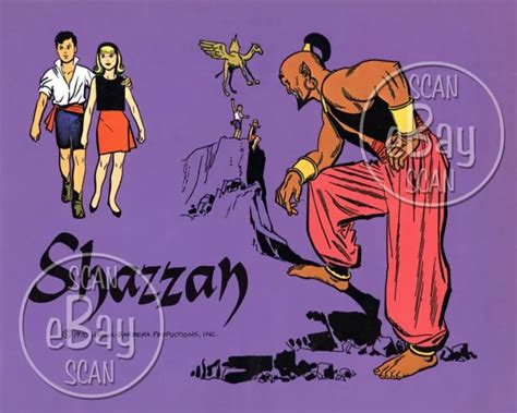 Rare Shazzan Cartoon Color Tv Photo Hanna Barbera Studios Chuck Nancy
