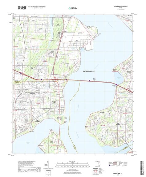 Mytopo Orange Park Florida Usgs Quad Topo Map