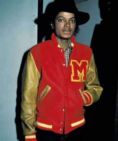 Michael Jackson Thriller M Logo Varsity Jacket Mj Jackets