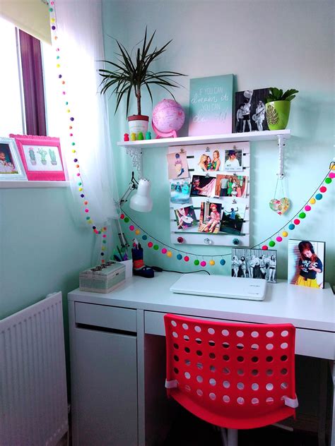 Shop allmodern for modern and contemporary small bedroom desk to match your style and budget. Ikea Micke desk in my girls bedroom | Bedroom desk ...