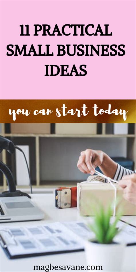 11 Practical Small Business Ideas To Start Today Magbe Savane Small