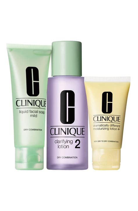 Clinique 3 Step Skincare Introduction Kit For Combination Oily To Oily