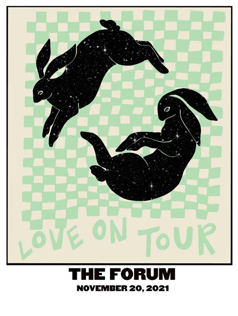 The Forum N3 Tour Bunnies Etsy Bunny Poster Bunny Tattoos Bunny