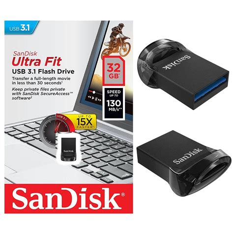 Sandisk Ultra Fit Flash Drive 16gb 130mbs Usb 31