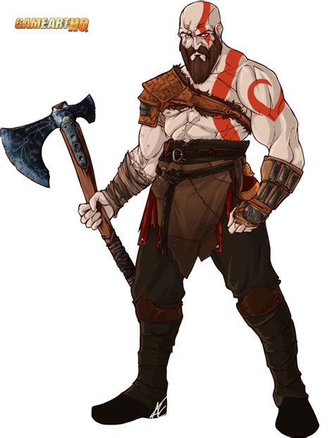 The Ga Hq Vg Character Art Collaboration Kratos The God Of War