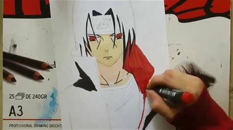 Itachi Uchiha Naruto Shippuden Speed Drawing −ナルト− 疾風伝 Youtube