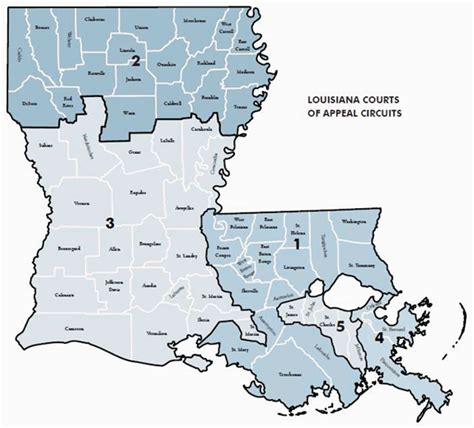 Louisiana Circuit Court Map