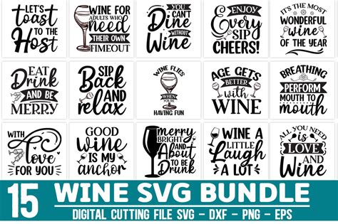 Free Wine Svg Bundle Graphic By Designdealy Creative Fabrica