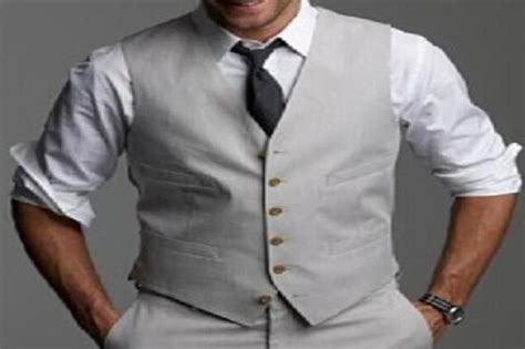Light Gray Men Suit Groom Vest New Autumn Slim Fit Wedding Groomsmen Waistcoat Custom