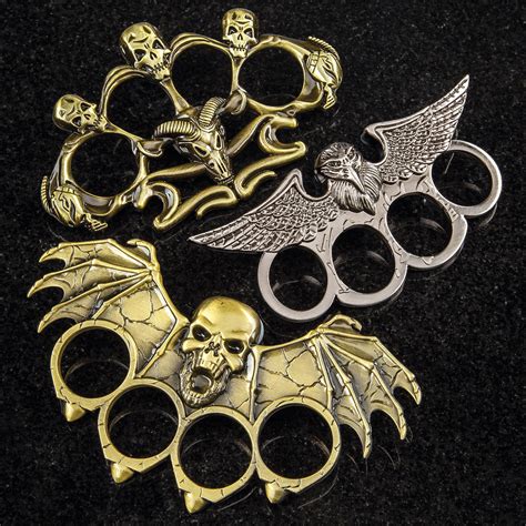 Gothic Brass Knuckles Stainless Steel Knuckle Duster Solid Knuckle